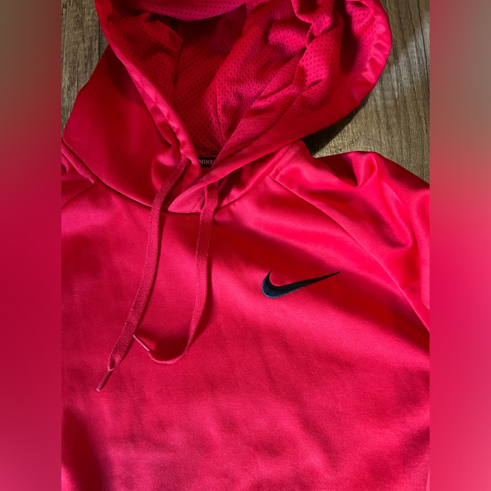 EUC Nike Red thermal hoodie size LG